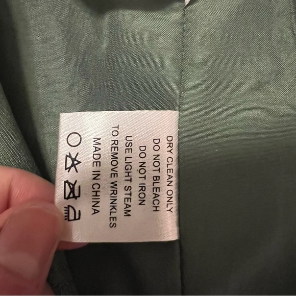 Azazie Linia Eucalyptus Mermaid Pleated Stretch Satin Dress Evening Gown Size 14 - Picture 9 of 14